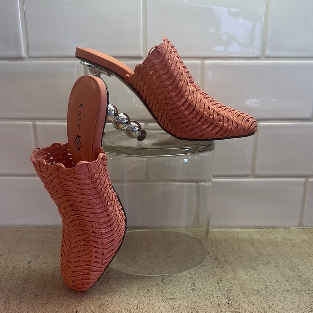Katy Perry Collections Pink Woven Heels